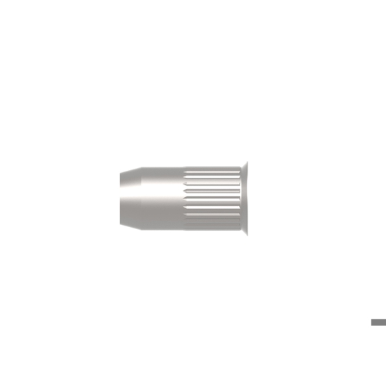 GESIPA Blindnietmuttern M6 Stahl gerändelt Kleinkopf, Ø 9 x 15,5 mm