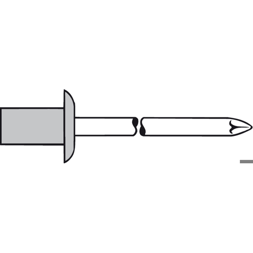 GESIPA CAP-Blindniete Alu/Niro Flachrundkopf 4 x 8 mm – luft- und wasserdicht