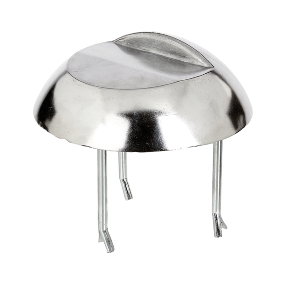 Auflaufstütze aus Aluminiumguss | zum Einbetonieren | Ø 205 mm | Höhe 65 mm | ungelocht