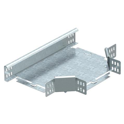 T-Abzweigstück horizontal mit Winkelverbinder 60x200 mm, Stahl bandverzinkt