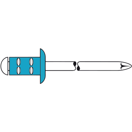 GESIPA PolyGrip Blindniet A2-Edelstahl 4,8 x 10 mm Flachrundkopf – Mini-Pack
