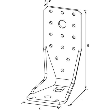 GH Winkelverbinder KR mit Langloch 135x88x65x4 mm | Stahl feuerverzinkt | ETA-zertifiziert