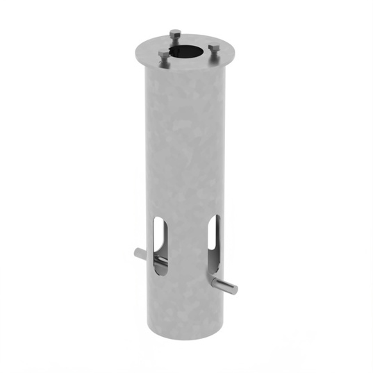 URBAN BOLLARD CONE Fundamentrohr – Bodenanker für Betonfundamente, Edelstahl/verzinkt, grau