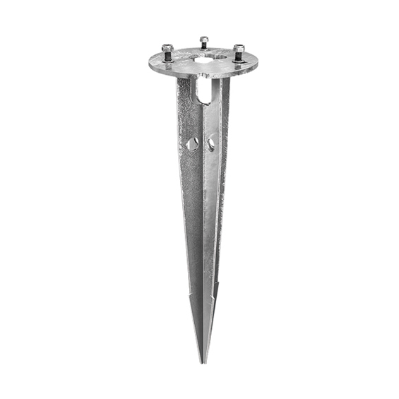 Bodenanker für Pollerleuchten ALVA Ø 170 mm – feuerverzinkter Stahl, inkl. Edelstahlschrauben