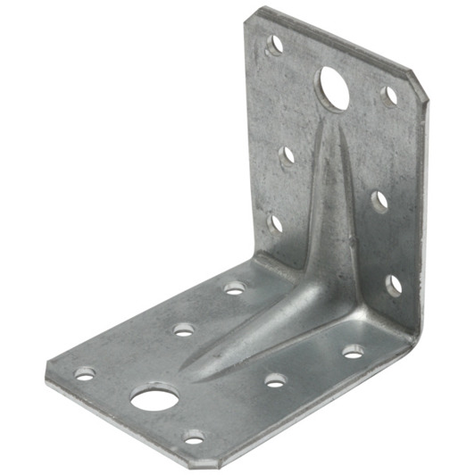 SWG Winkelverbinder mit Steg 105 x 105 x 90 x 3 mm | Stahl sendzimirverzinkt | 25 Stück
