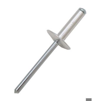 RS PRO Blindniet Aluminium mit Stahldorn, Ø 3,2 mm x 8 mm, Klemmbereich 1–5 mm, DIN 7337