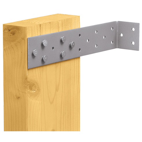 Flachstahl-Betonanker sendzimirverzinkt 205x40x40 mm, 18 Löcher Ø5 mm, ETA-zugelassen, zum Einbetonieren
