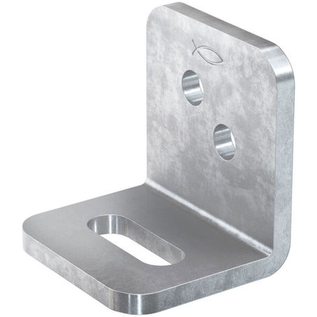 fischer Anschlusselement FMCE-L kurz M16 mit Langloch 50 x 17,5 mm, feuerverzinkt