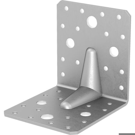 GH Winkelverbinder 90/100 S mit Steg, 105x90x105x3 mm, Edelstahl A4
