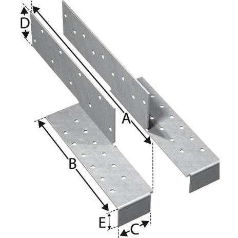 Simpson Strong-Tie Sparrenfußverbinder SFH-B | 270 x 159 mm | 2,0 mm Stärke | ETA-20/1071