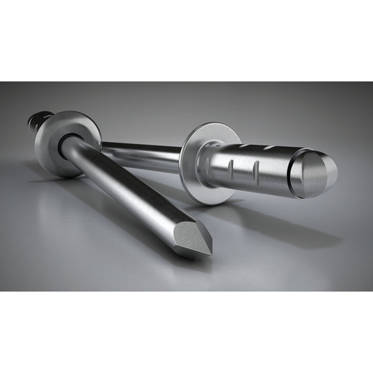 GESIPA PolyGrip Blindniete Alu/Stahl, Flachrundkopf, 4,8 x 25 mm