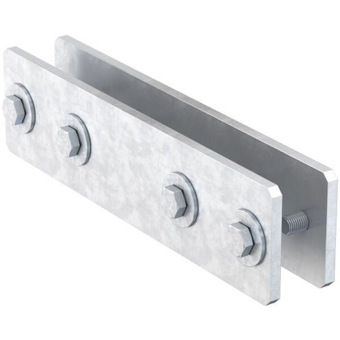 fischer Schienenverbinder FMPC 120 | feuerverzinkt | für Profil FMP 120/4,0 | 320 x 111 x 8 mm | M12 | 2 Stück