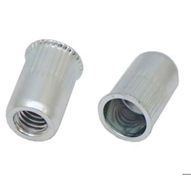 RS PRO Blindnietmutter Gewindeeinsatz Edelstahl A4, glatt, reduzierter Senkkopf, Bohrung Ø 9 mm, Klemmbereich 0,5–2,5 mm