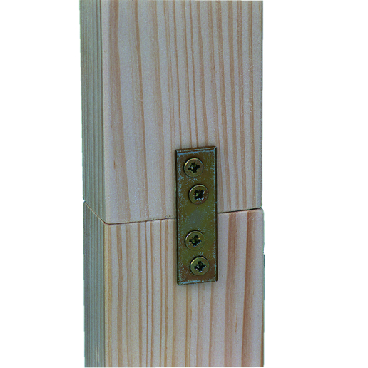 Flachverbinder 50 x 14 mm, Stahl sendzimirverzinkt, 4 Senklöcher Ø 4,5 mm