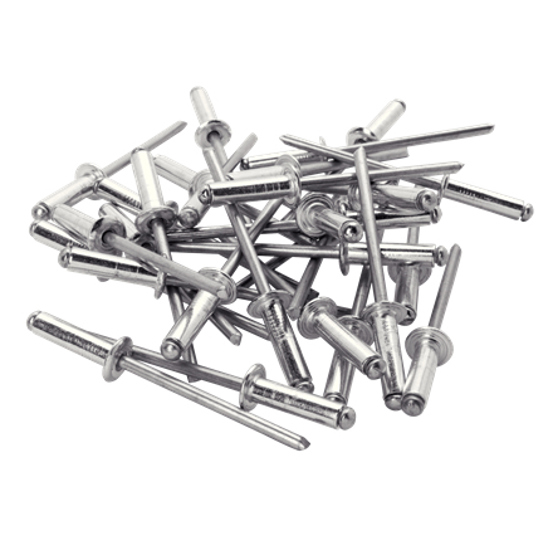 Rapid 5000380 Blindnieten 4,8 x 10 mm – Aluminium/Stahl, Edelstahl-Optik, für RP10, RP40, RP60, RP100
