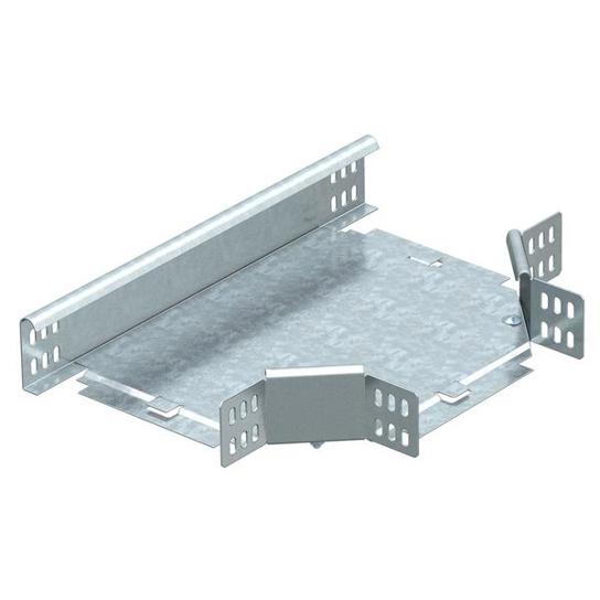 T-Abzweigstück horizontal mit Winkelverbinder 60x200 mm, Stahl tauchfeuerverzinkt