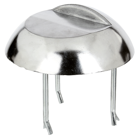 Auflaufstütze aus Aluminiumguss | zum Einbetonieren | Ø 205 mm | Höhe 65 mm | ungelocht