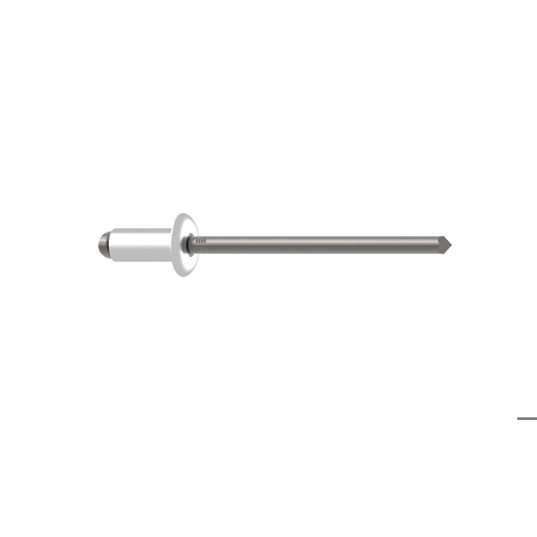 GESIPA Blindniete Stahl/Stahl mit Flachrundkopf 4 x 12 mm