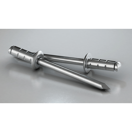 GESIPA PolyGrip Blindniete Alu/Stahl, Flachrundkopf, 4,8 x 25 mm