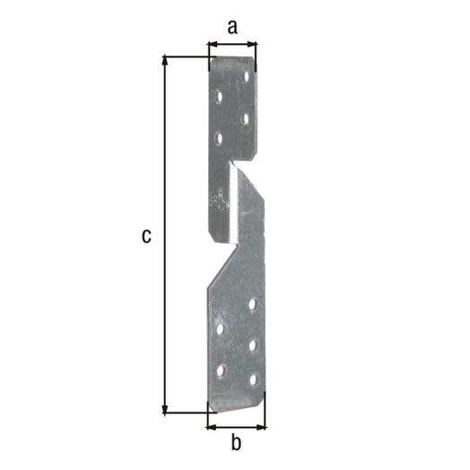 Sparren-Pfettenanker universal, sendzimirverzinkt, 33x33x170 mm, 2 mm Stahl, ETA-14/0105