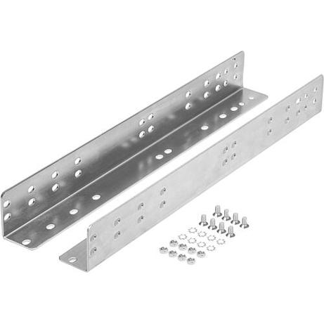Montagewinkel Stahl verzinkt, Länge 374 mm, Form B, 1 Paar