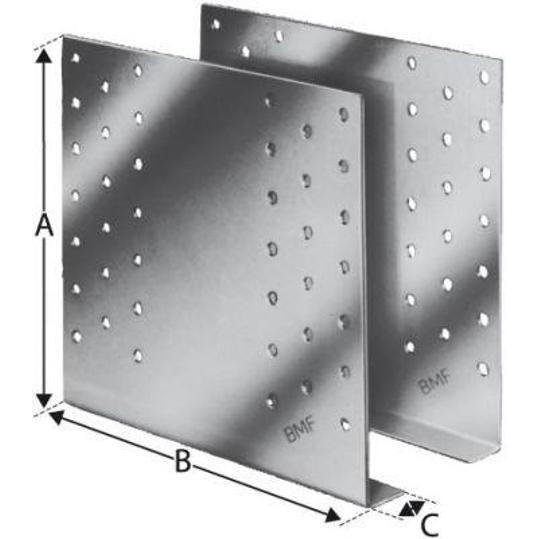 Simpson Strong-Tie Gerberverbinder GERW160 | 160 x 180 mm, 2,0 mm Stärke | ETA-zertifiziert