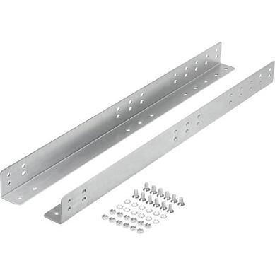 Montagewinkel Stahl verzinkt, Form D, Länge 575 mm, 1 Paar