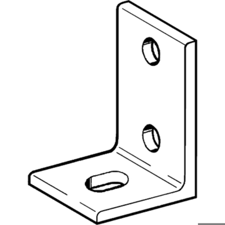 SIKLA Montagewinkel MW S 90 x 60 mm, 90° Winkel, verzinkt