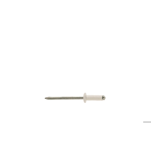 GESIPA PolyGrip Blindniete Alu/Niro 4 x 10 mm, Flachrundkopf, RAL 9010 Reinweiß